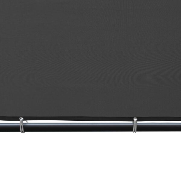 vidaXL Paviljon z nagnjeno streho 400x400x270 cm antraciten 180 g/m²