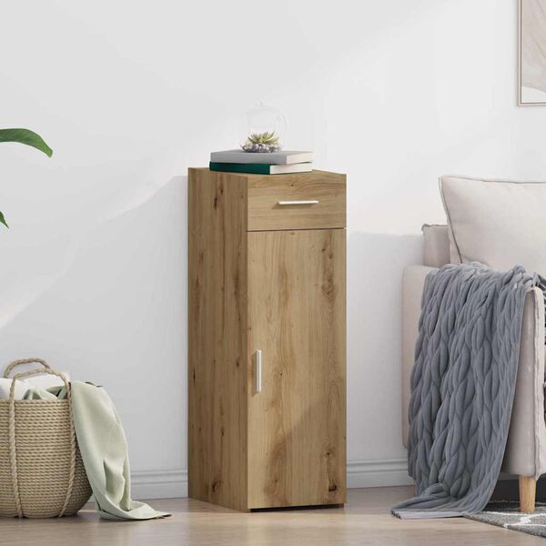 vidaXL Strani &scaron;al s predalom Umetni hrast 30 x 42,5 x 93 cm