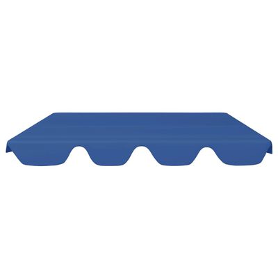 vidaXL Streha za vrtno gugalnico modra 188/168x145/110 cm