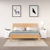vidaXL Nočna omarica 2 kosa bela 50x35x61,5 cm trdna borovina
