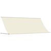 vidaXL Zložljiva tenda krem 400x150 cm tkanina in jeklo