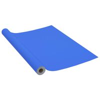 vidaXL Samolepilna folija za pohištvo visok sijaj modra 500x90 cm