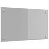 vidaXL Kuhinjski panel Svetlo siva 70 x 40 cm kaljeno steklo