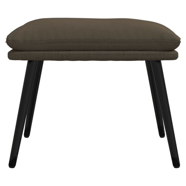 vidaXL Stolček za noge temno siv 45x30x35 cm tkanina iz mikrovlaken