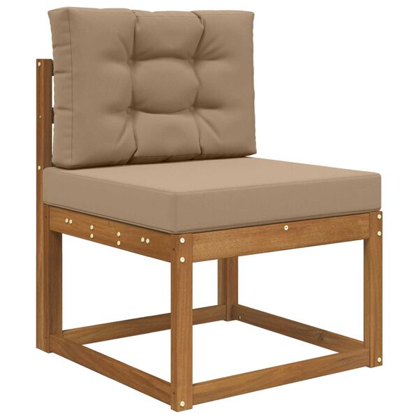 vidaXL Zunanja blazina za kavč 2 pcs Taupe Poliester