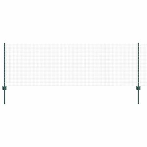 vidaXL Varjen žični ograjo s stebri 50 x 0,8 m Jeklo s PVC premazom