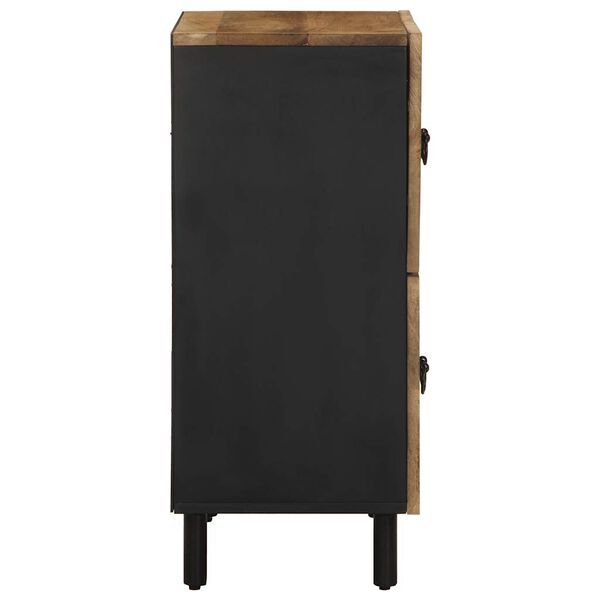 vidaXL Komoda 60x33,5x75 cm trden robusten mangov les in kovina