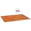 vidaXL Stre&scaron;ne plo&scaron;če 36 kosov zarjavele 60x44 cm corten jeklo