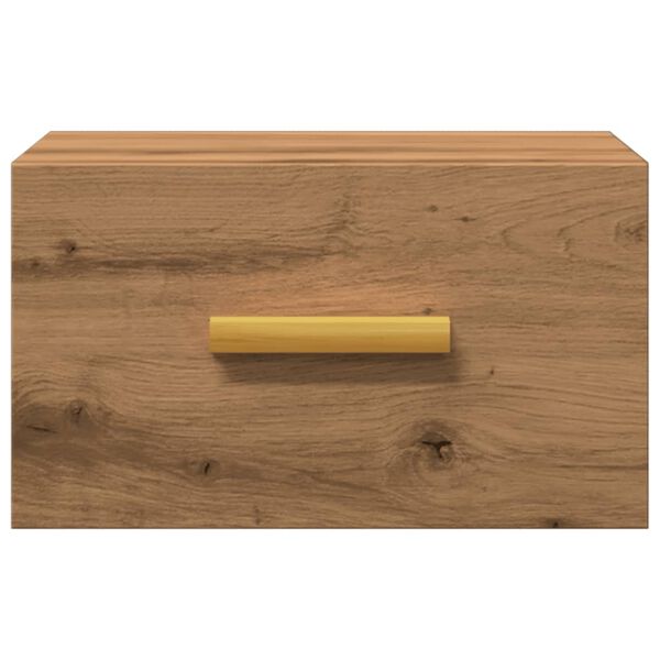 vidaXL Stenska nočna omarica artisan hrast 35x35x20 cm