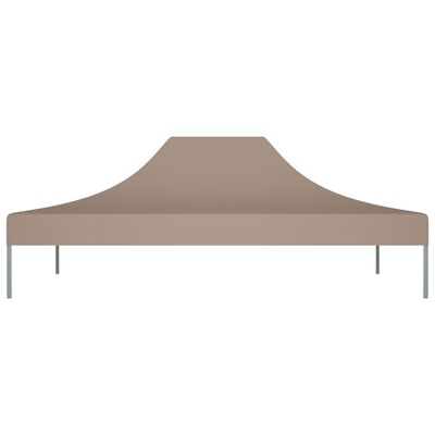 vidaXL Streha za vrtni šotor 4x3 m taupe 270 g/m²