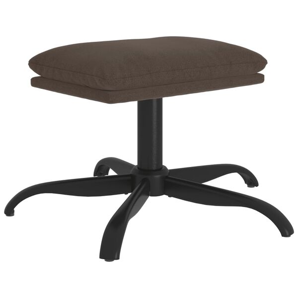 vidaXL Stolček za noge temno siv 60x60x36 cm tkanina iz mikrovlaken