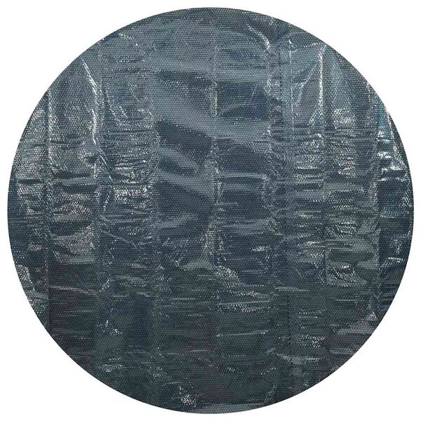 vidaXL Plavajoča PE solarna folija za bazen 300 cm črna in modra