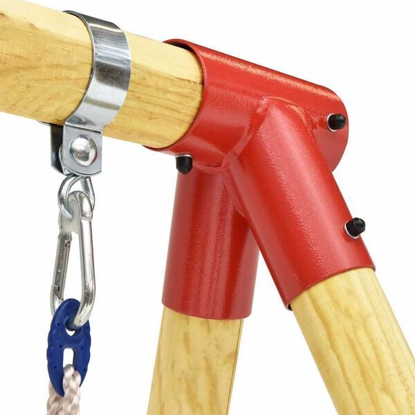 vidaXL Komplet gugalnic 230x130x166 cm borovina