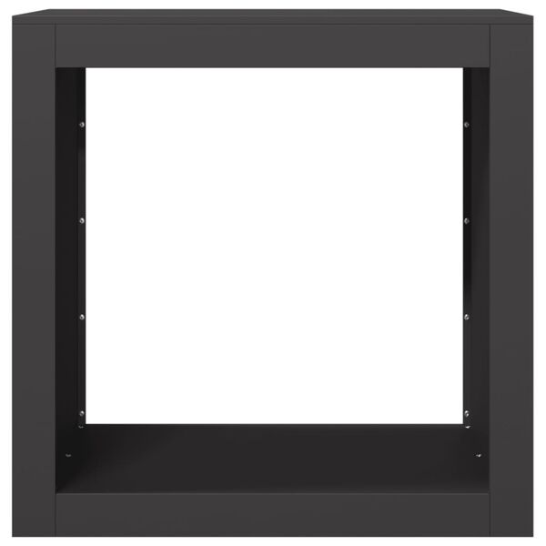 vidaXL Stojalo za drva črno 60x40x60 cm jeklo