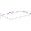 vidaXL Mizna plošča z naravnim robom 110x60x3,8cm trden robusten mango