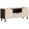 vidaXL TV omarica Bel pranje fini&scaron; 105 x 33 x 46 cm Masiven les manga