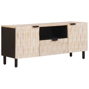 vidaXL TV omarica Bel pranje fini&scaron; 105 x 33 x 46 cm Masiven les manga