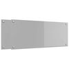 vidaXL Kuhinjski panel 2 pcs Svetlo siva 100 x 40 cm kaljeno steklo