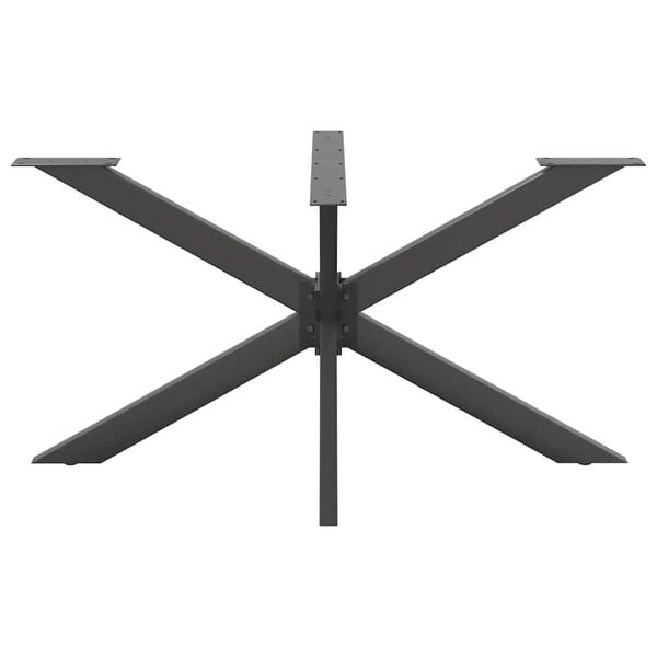 vidaXL Noge jedilne mize pajkove oblike antracitne 150x78x(72-73) cm jeklo