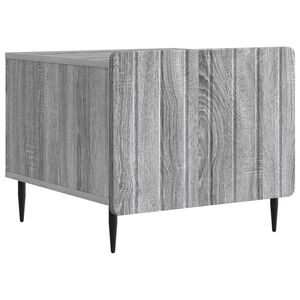 vidaXL Klubska miza Siva Sonoma 49 x 50 x 42 cm Inženirski les
