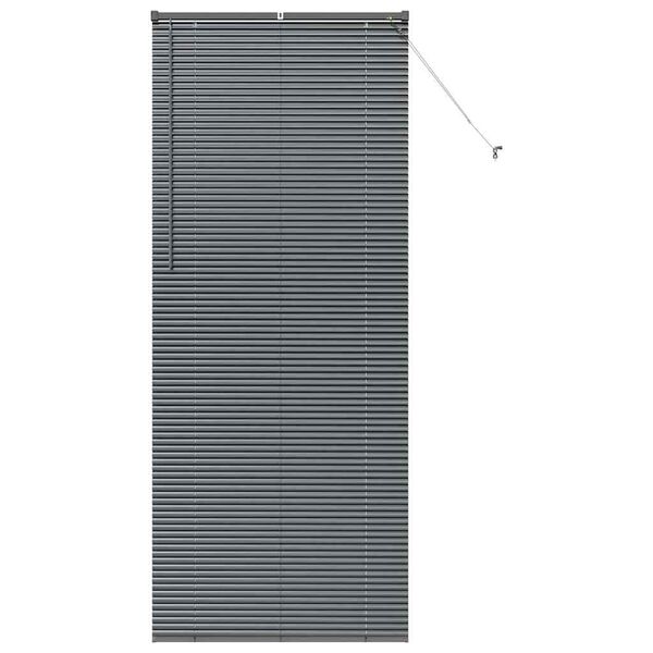 vidaXL Venecijanske žaluzije Temno siva 220 x 95 cm Aluminij