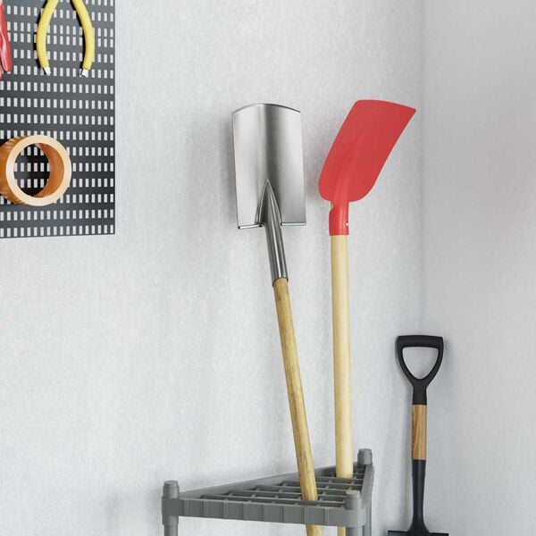 vidaXL Glava lopate 4 pcs srebrna 43 x 17 cm Prašno lakirano jeklo