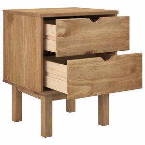 vidaXL Nočna omarica OTTA 45x39x57 cm trdna borovina