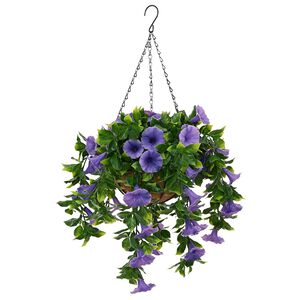 vidaXL Umetni Cvekk Vijolična 66 x 75 x 70 cm PE in jeklo