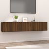vidaXL TV omarica 2 kosi rjavi hrast 80x30x30 inženirski les