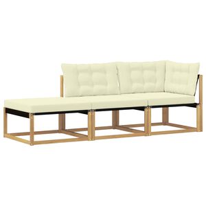 vidaXL Sekcijski kavč z blazino Bela 241,5 x 83 x 73 cm