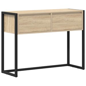 vidaXL Stranska miza Sonoma 100 x 36 x 75 cm Inženirski les