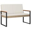 vidaXL Zunanja klop 2 -Seater 107 x 61 x 80 cm poli ratan Pravokotna