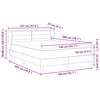 vidaXL Postelja z vzmetnico z vzmetnico Modra 140 x 200 cm blago