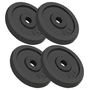 vidaXL Uteži 4 kosi 4x5 kg lito železo