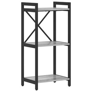 vidaXL Knjižna polica 40 x 30 x 85 cm Inženirski les Siva sonoma