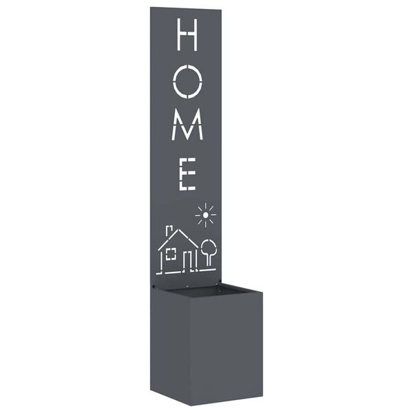 vidaXL Zaslon za zasebnost v vrtu Antracit 32 x 140 cm Mnogi jeklo