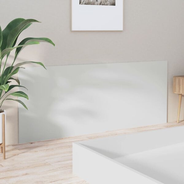 vidaXL Posteljno vzglavje visok sijaj belo 200x1,5x80 cm konstr. les