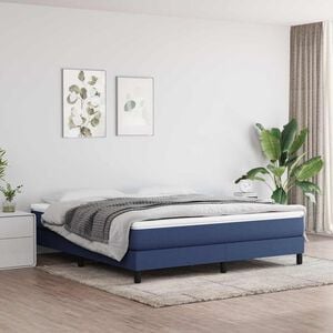 vidaXL Vzmetnica z žepkasto vzmetjo srednje trdote moder 180x200x20 cm blago