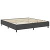 vidaXL Boxspring postelja temno siva iz blaga 200x200 cm