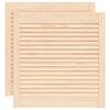 vidaXL Vrata za omarico z letvicami 2 kosa 61,5x59,4 cm trdna borovina