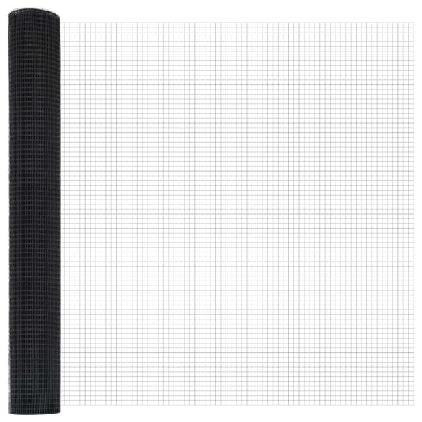 vidaXL Ograja z varjeno žico Siva 1.4 x 25 m Jeklo