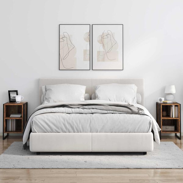 vidaXL Nočna omarica Star les 39,5 x 30 x 50 cm Konstruiran les