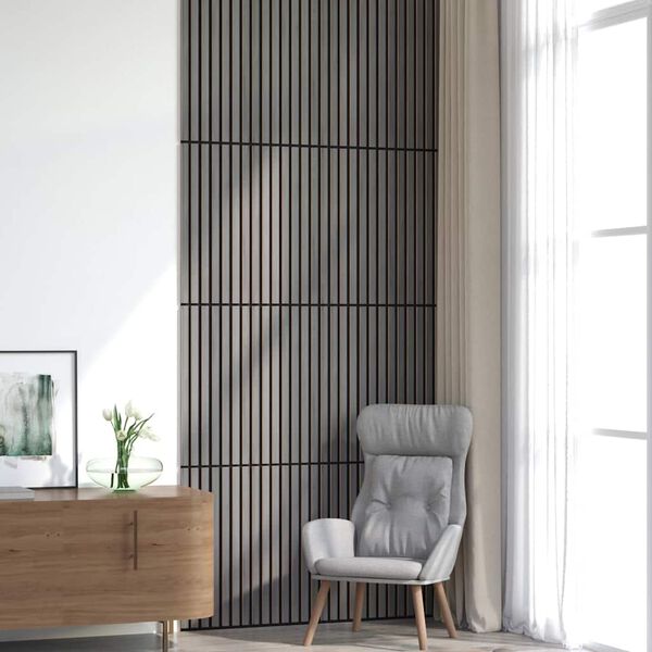 vidaXL Akustični stenski paneli 8 kosa z letvami 60,5x60 cm