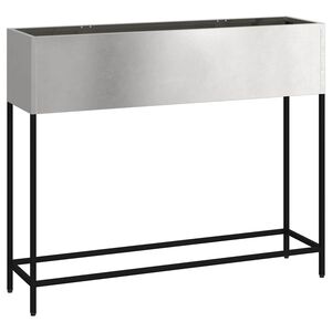 vidaXL Povi&scaron;ano vrtnarsko korito srebrna 100 x 26 x 82 cm