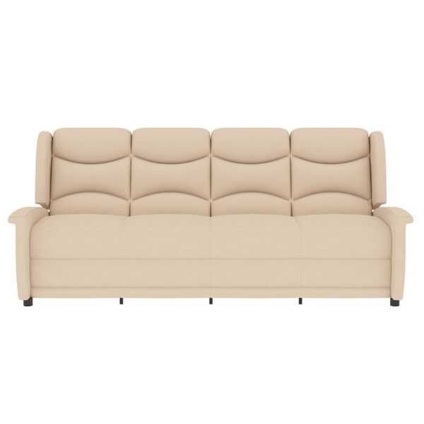 vidaXL Masažni štirised krem blago