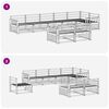 vidaXL Zunanja garnitura za sedenje 8 pcs Naravna Masiven les akacije