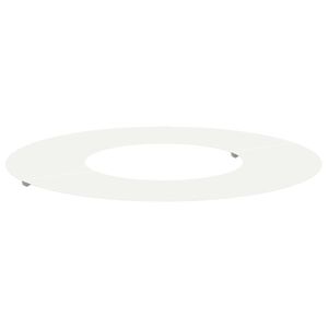 vidaXL primeren za ravni obroč drevesa Bela &Oslash;30/60 cm Jeklo