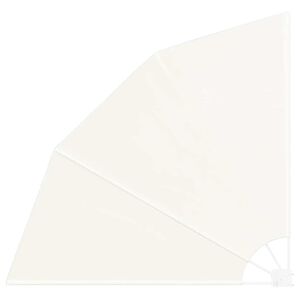 vidaXL Zložljivo stransko platno za balkon krem 210x210 cm