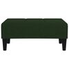 vidaXL Stolček za noge temno zelen 78x56x32 cm žamet