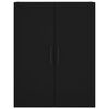 vidaXL Stenska omarica 2 kosa črna 69,5x34x90 cm